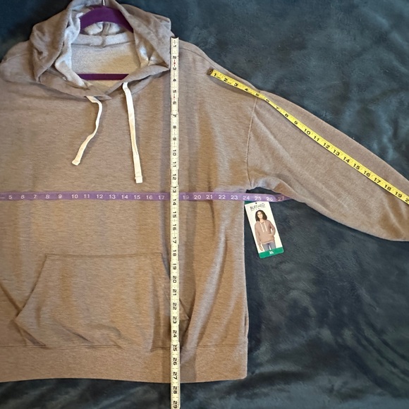 XL Buffalo David Bitton Purple / Gray Hoodie Sweatshirt - Picture 7 of 13